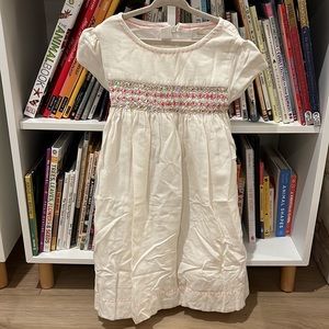 Stunning Boden smocked embroidered dress
